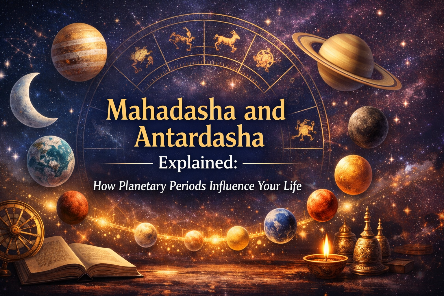 Mahadasha and Antardasha planetary periods in Vedic astrology